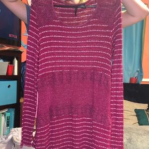 Raspberry shirt/dress